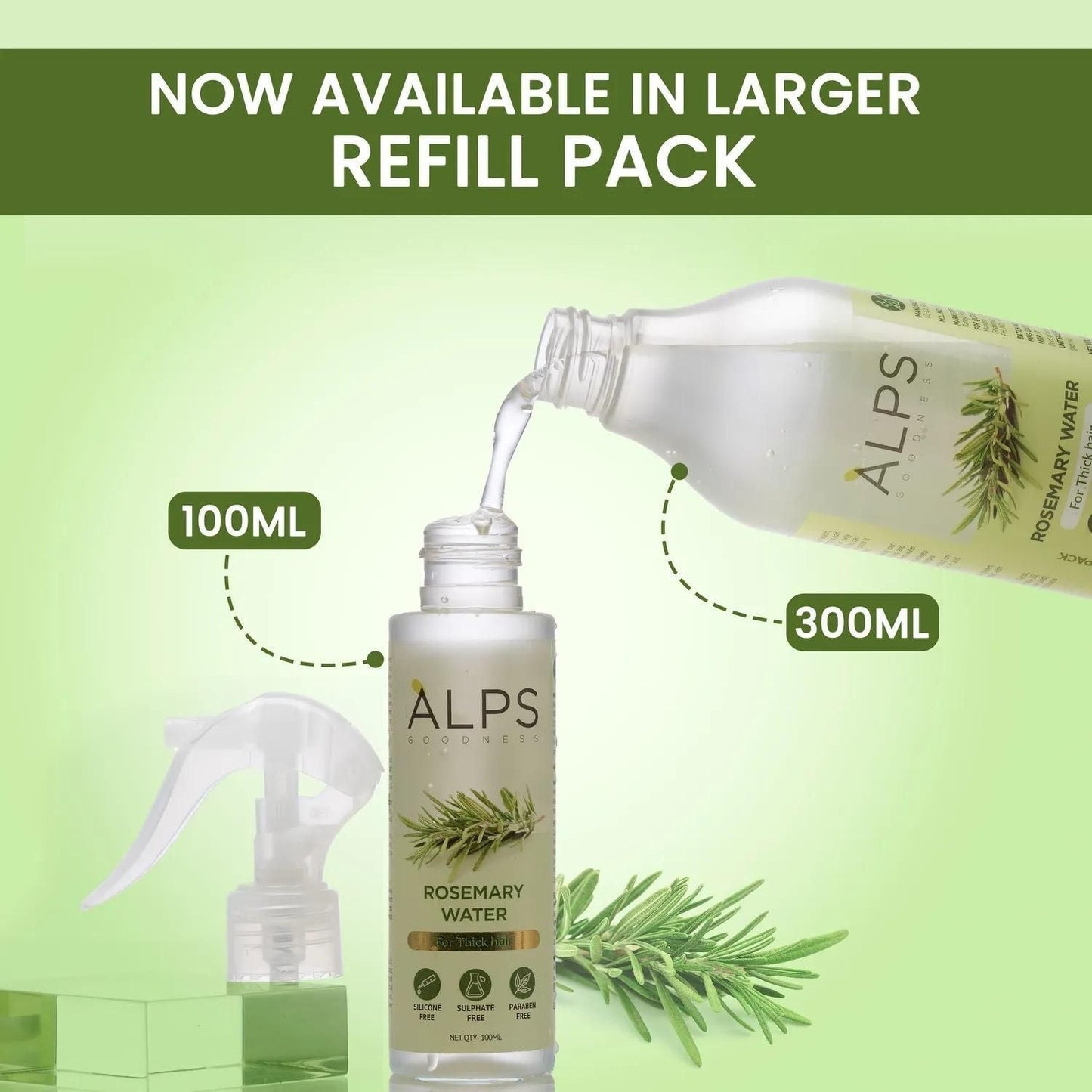 Rosemary Water, Hair Spray For Regrowth (BUY ONE GET ONE FREE)