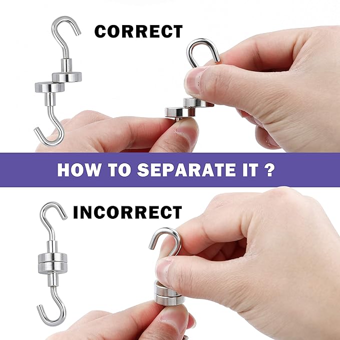 Multipurpose Strong Magnetic Steel Hooks