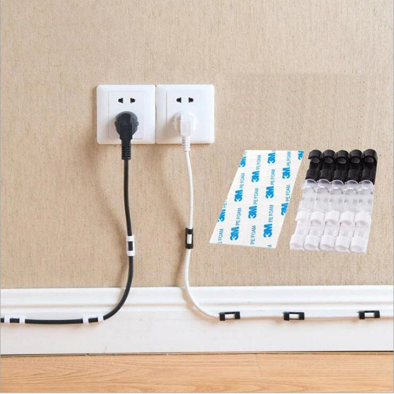 Cable Organizer Clips Desktop and Workstation Cable Management Availability