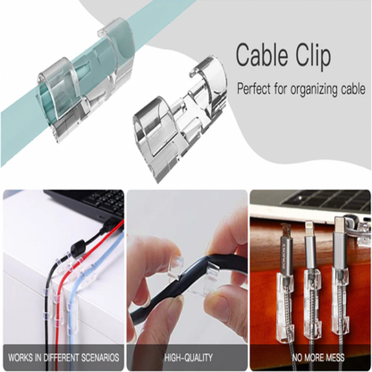Cable Organizer Clips Desktop and Workstation Cable Management Availability