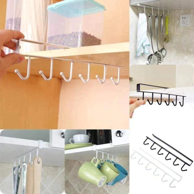 Cabinet Shelf Multiuse Hook Holder