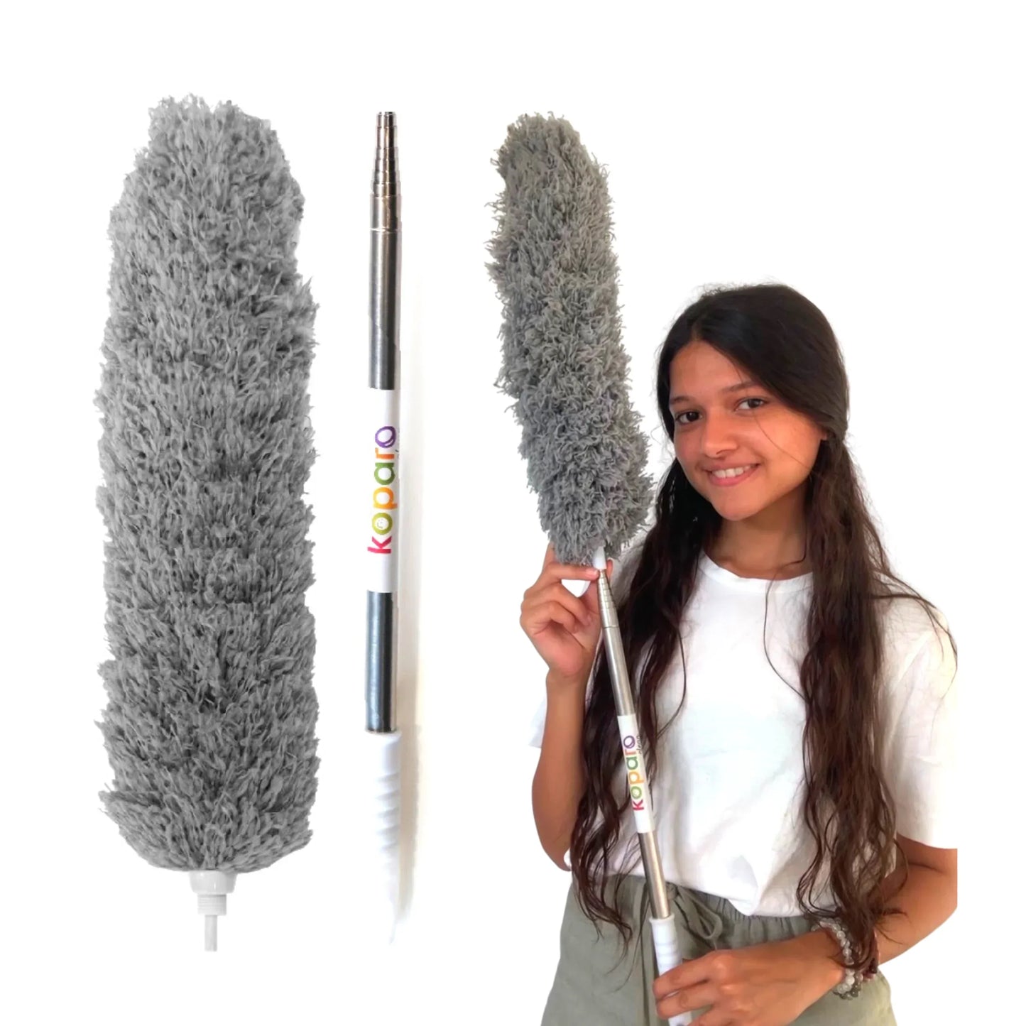 Microfibre Multipurpose Duster - Bendable, Washable and Extendable upto 100 inches