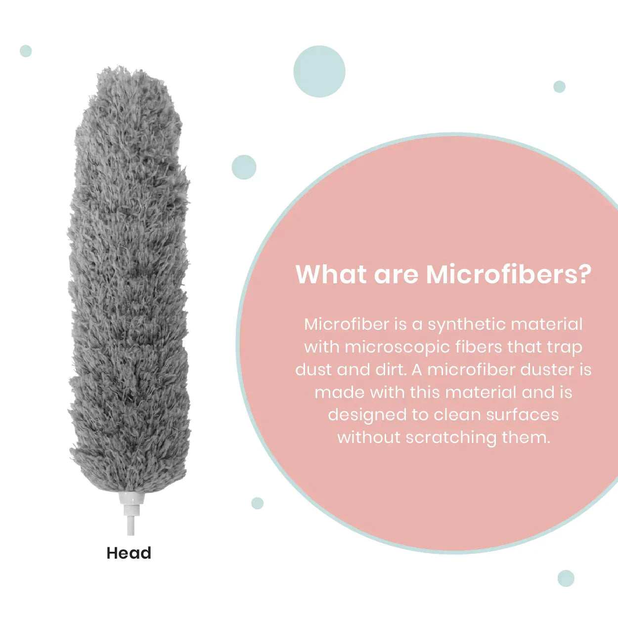 Microfibre Multipurpose Duster - Bendable, Washable and Extendable upto 100 inches