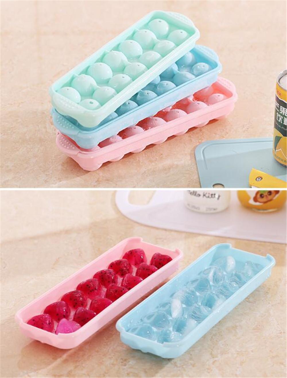 ROUND ICE CUBE TRAY BALL MAKER MOLD FOR FREEZER